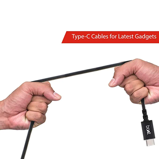 boAt A400 USB Type C Data Cable | Premium C Type Data Cable with 480Mbps Transfer Speed, Tangle free cable, Reversible Connector - Image 3