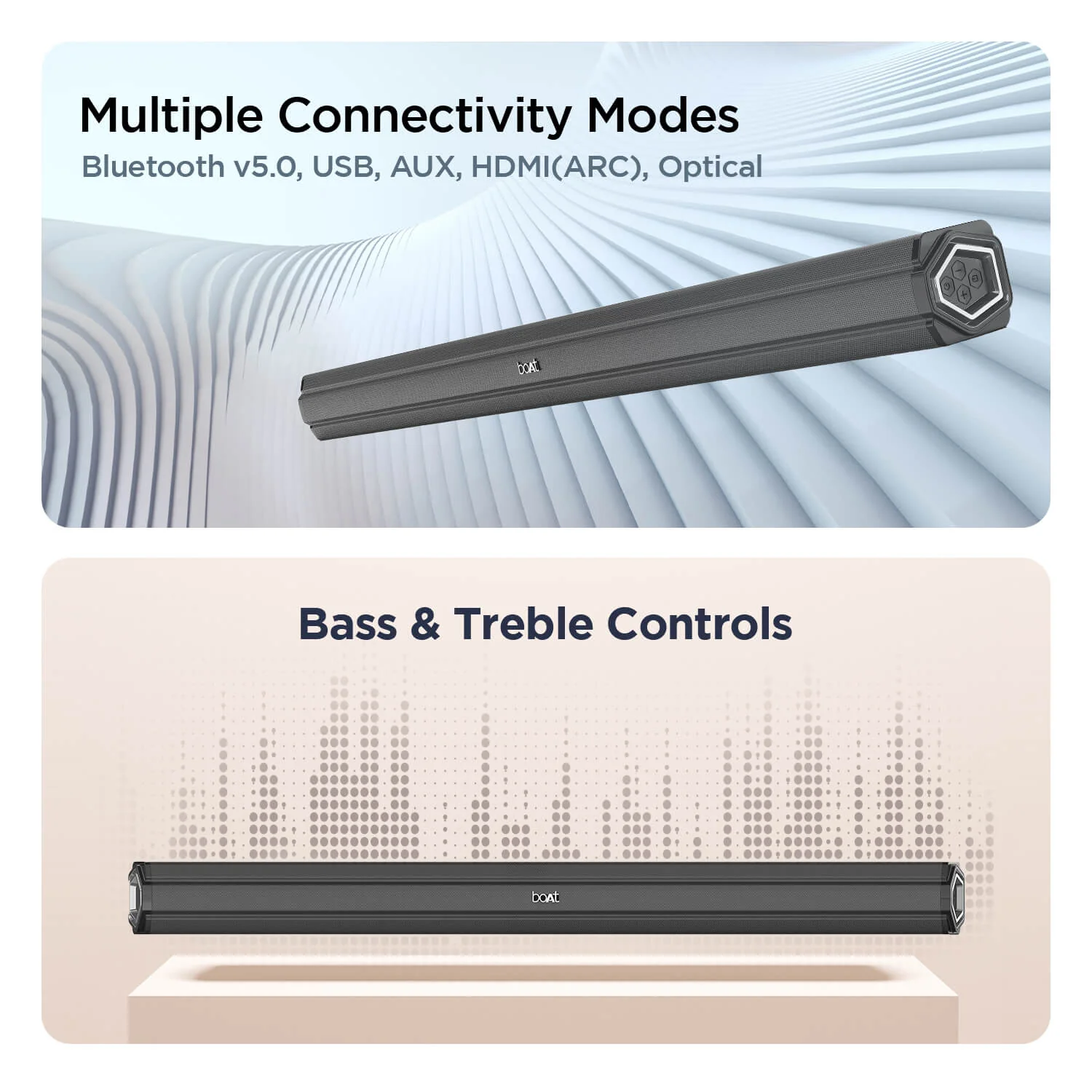 boAt Aavante Bar 1500N | Best Bluetooth 160W Home Theatre with 2.1 Channel Sound, Multiple EQ Modes, USB, AUX, HDMI(ARC) - Image 5