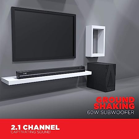 boAt Aavante Bar 1700D | 120W Home Theatre Experience with 2.1 Sound Bar with Subwoofer, Smart Integrated Controls, BT, Aux - Image 4