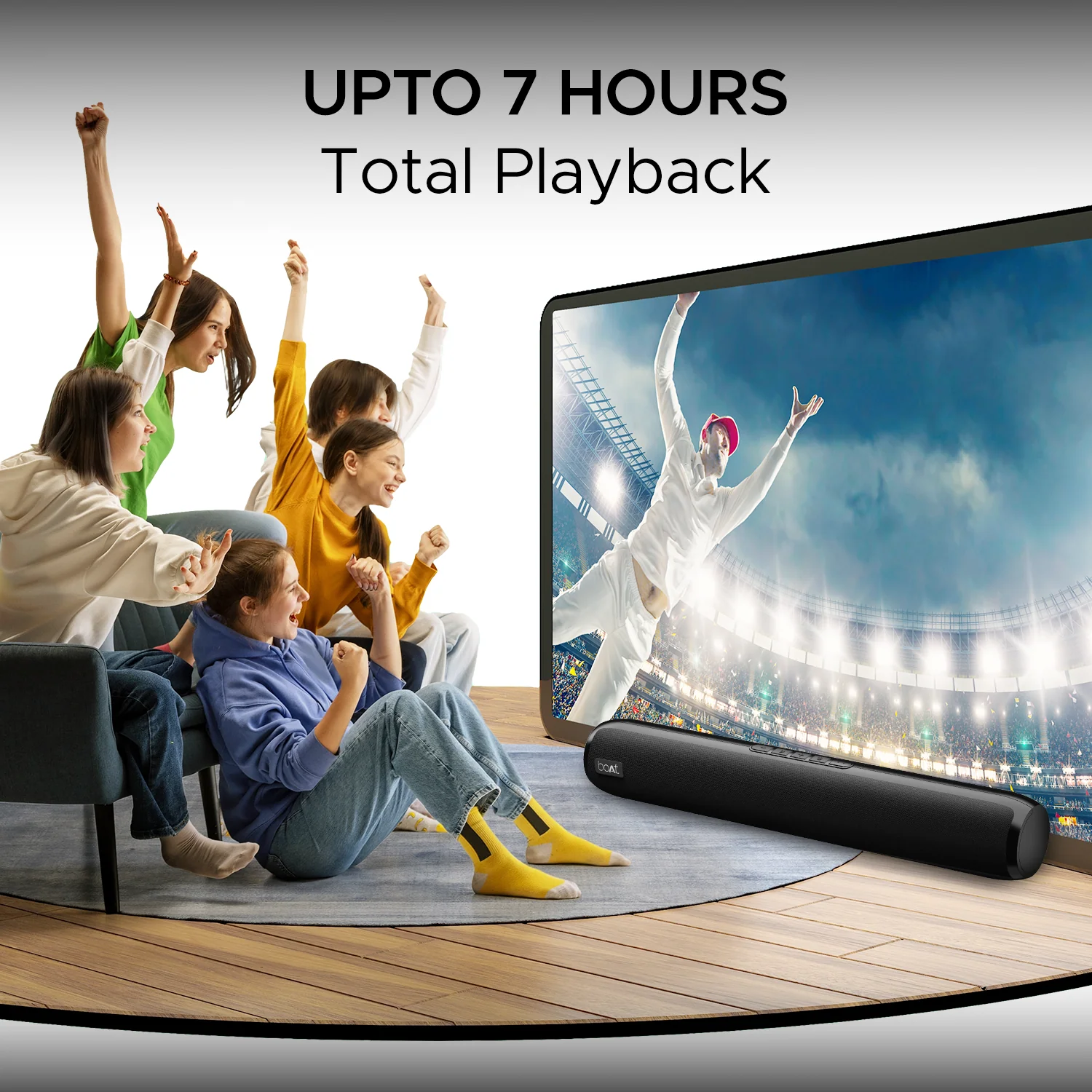 boAt Aavante Bar 610 | 25W Bluetooth Soundbar with 6 Hours Battery Backup, 2.0 Channel, Dual Passive Radiators, Carry & Connect With Ease, BT, AUX - Image 3