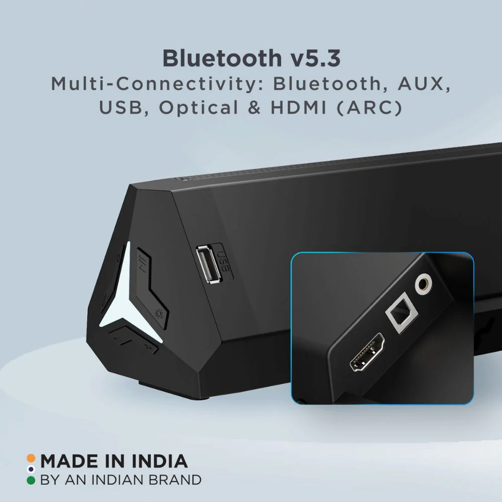 boAt Aavante Orion | Bluetooth Soundbar with 2.1 Channel, Wired Subwoofer, 160W RMS Sound, Bluetooth v5.3, AUX, USB, Optical - Image 2