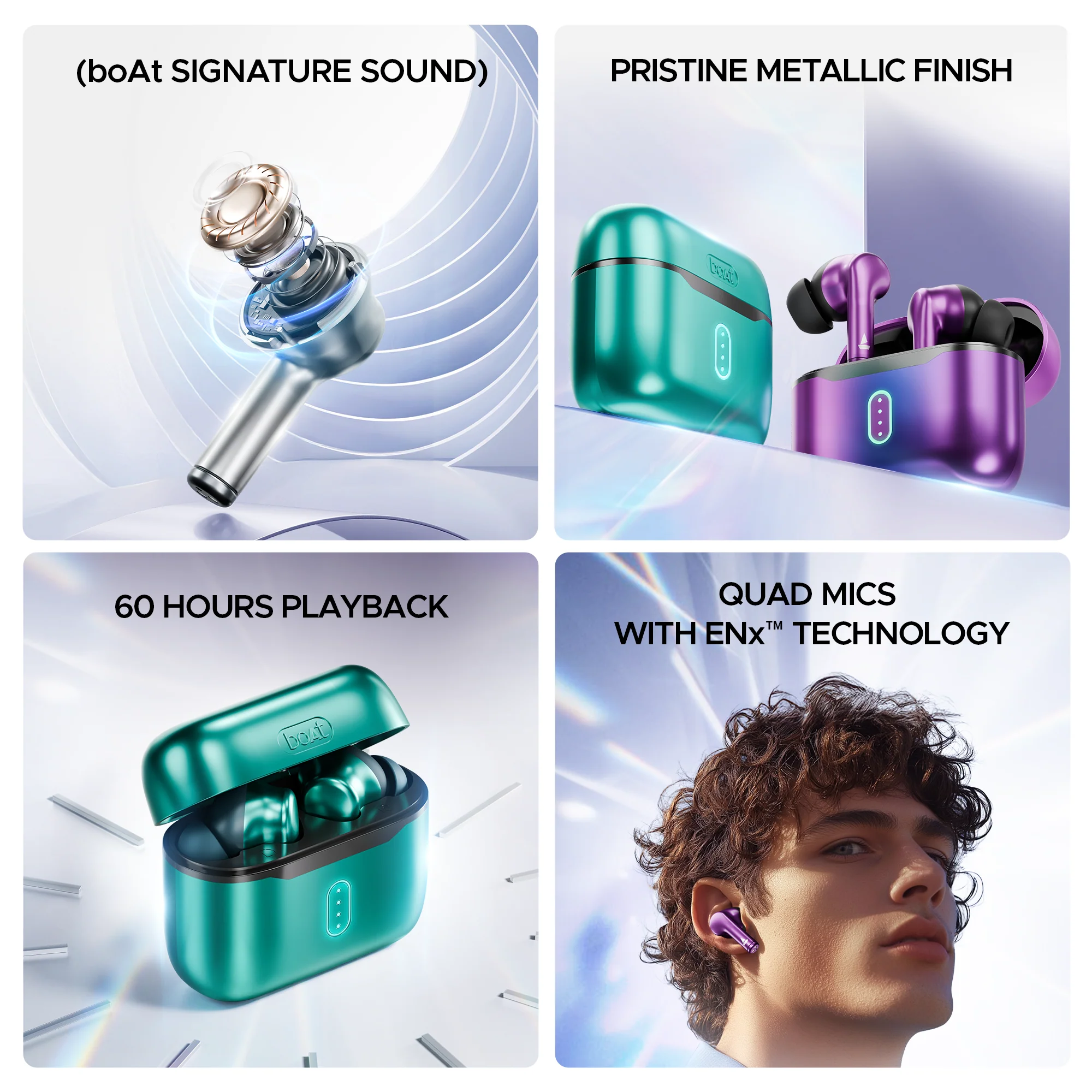 boAt Airdopes 141 Pro Buds | Wireless Earbuds with 60H Playback, ENx™ Technology, Sleek Metallic Finish, Bluetooth v5.3 - Image 34