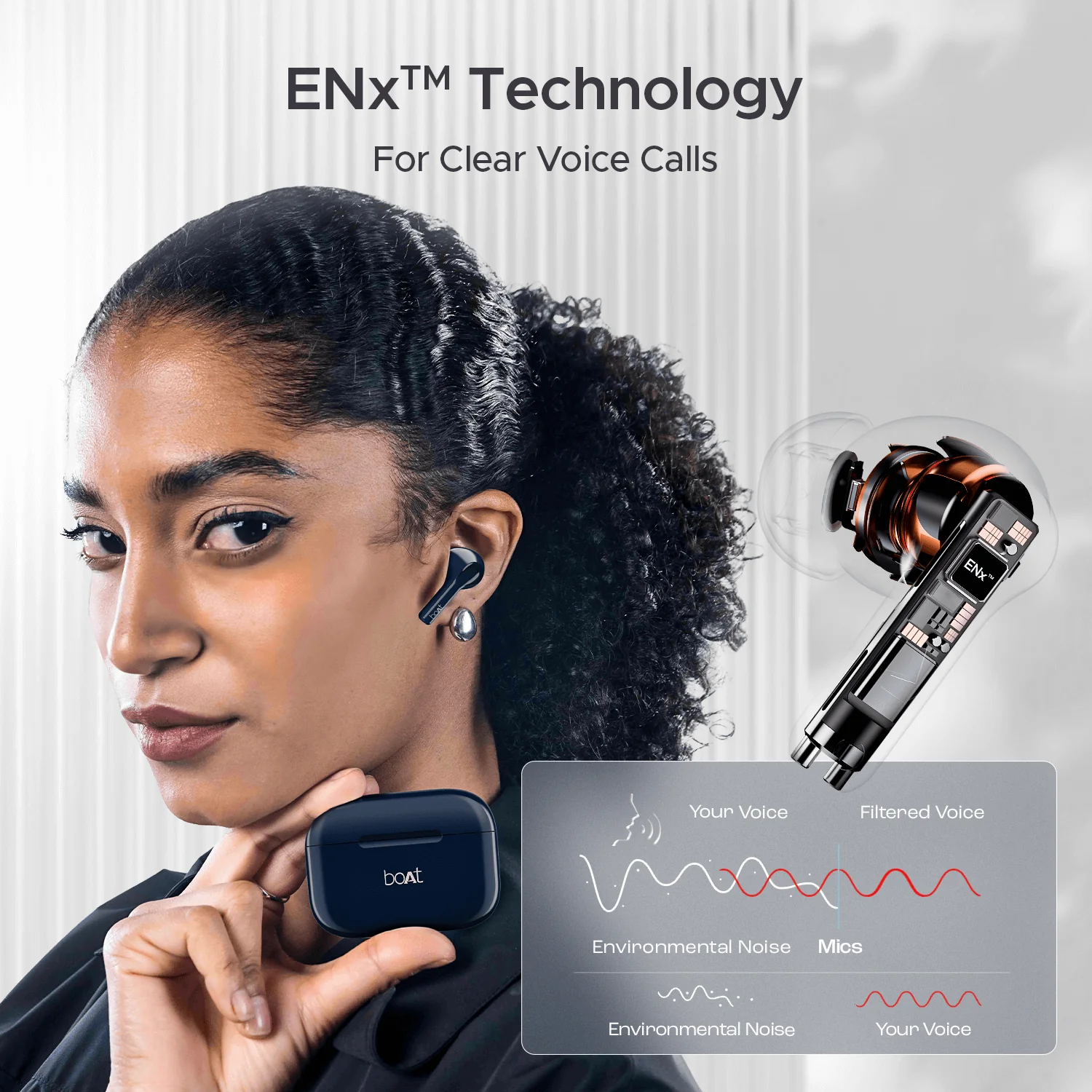 boAt Airdopes 161 | Wireless Earbuds with Massive Playback of upto 40 Hours, IPX5 Water & Sweat Resistance, IWP Technology, Type C Interface - Image 15