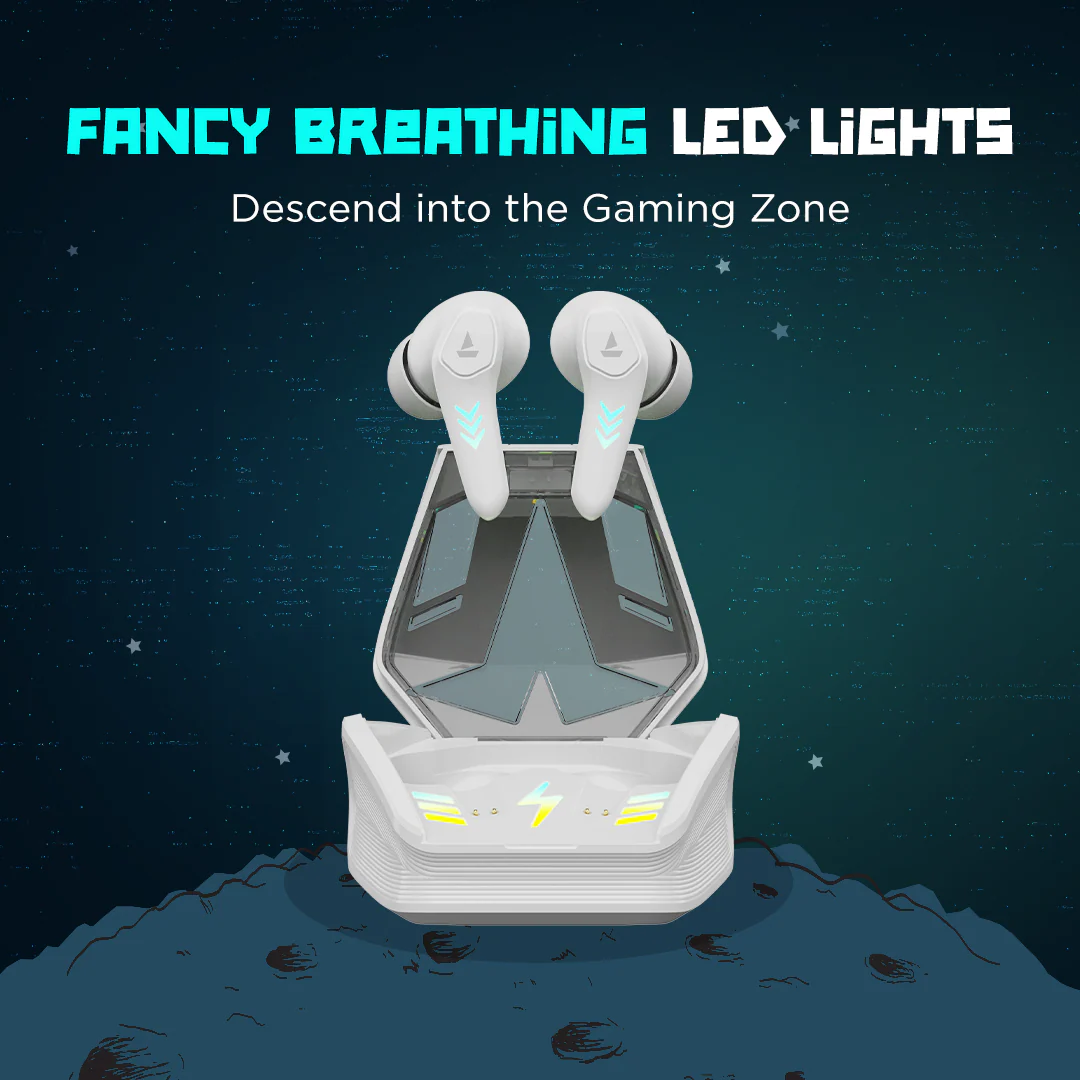 boAt Airdopes 190 | Wireless Earbuds with 40 Hours of Playtime, Beast Mode, RGB Lights Featuring ENx™ tech - Image 6