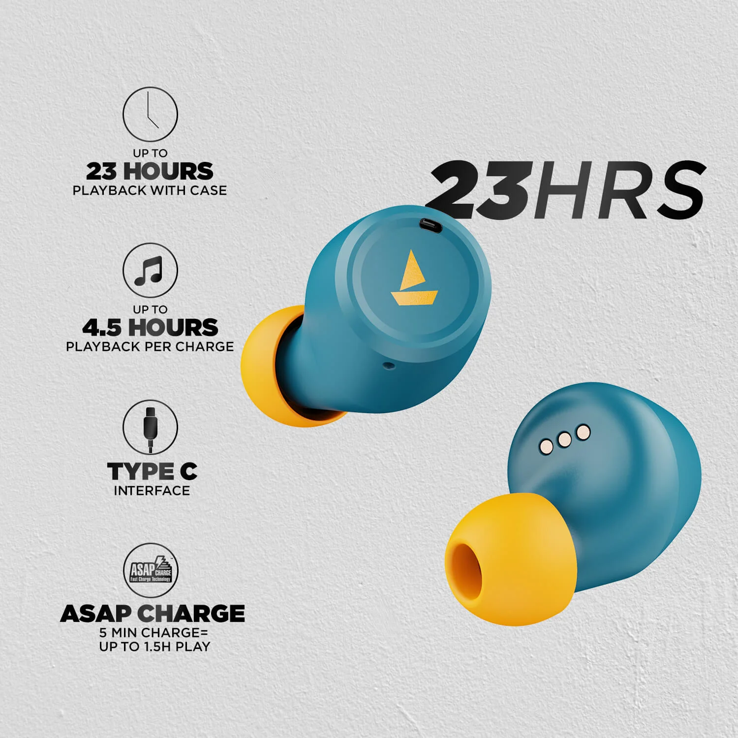 boAt Airdopes 391 | Wireless Earbuds with 6mm Drivers, Qualcomm® cVc™ Call Noise Isolation, aptX™ Audio Technology - Image 5