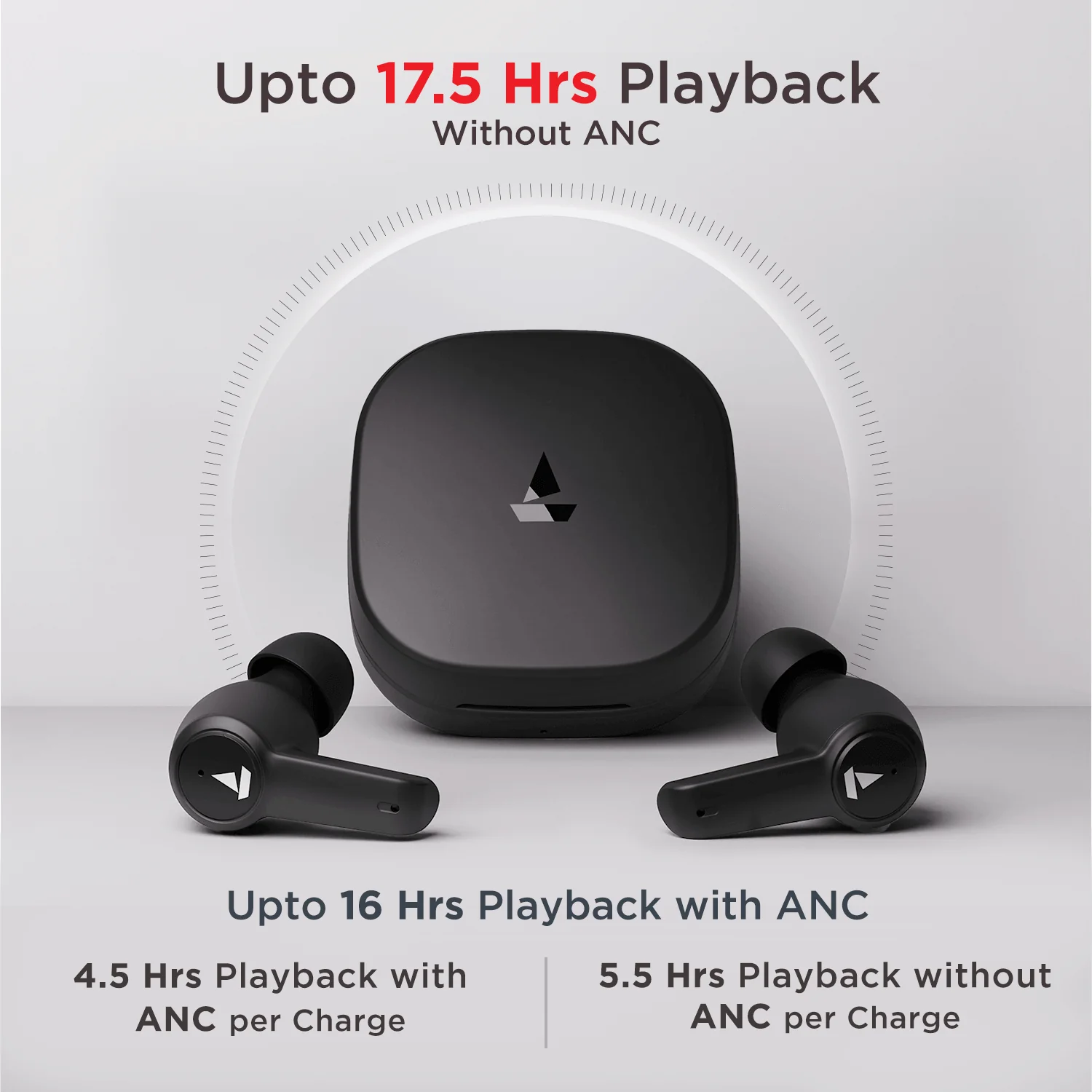 boAt Airdopes 418 ANC | Wireless Earbuds with 10mm Drivers, Up to 25dB ANC, ENx™ Technology, 17.5 Hours Playback, ASAP™ Charge - Image 11