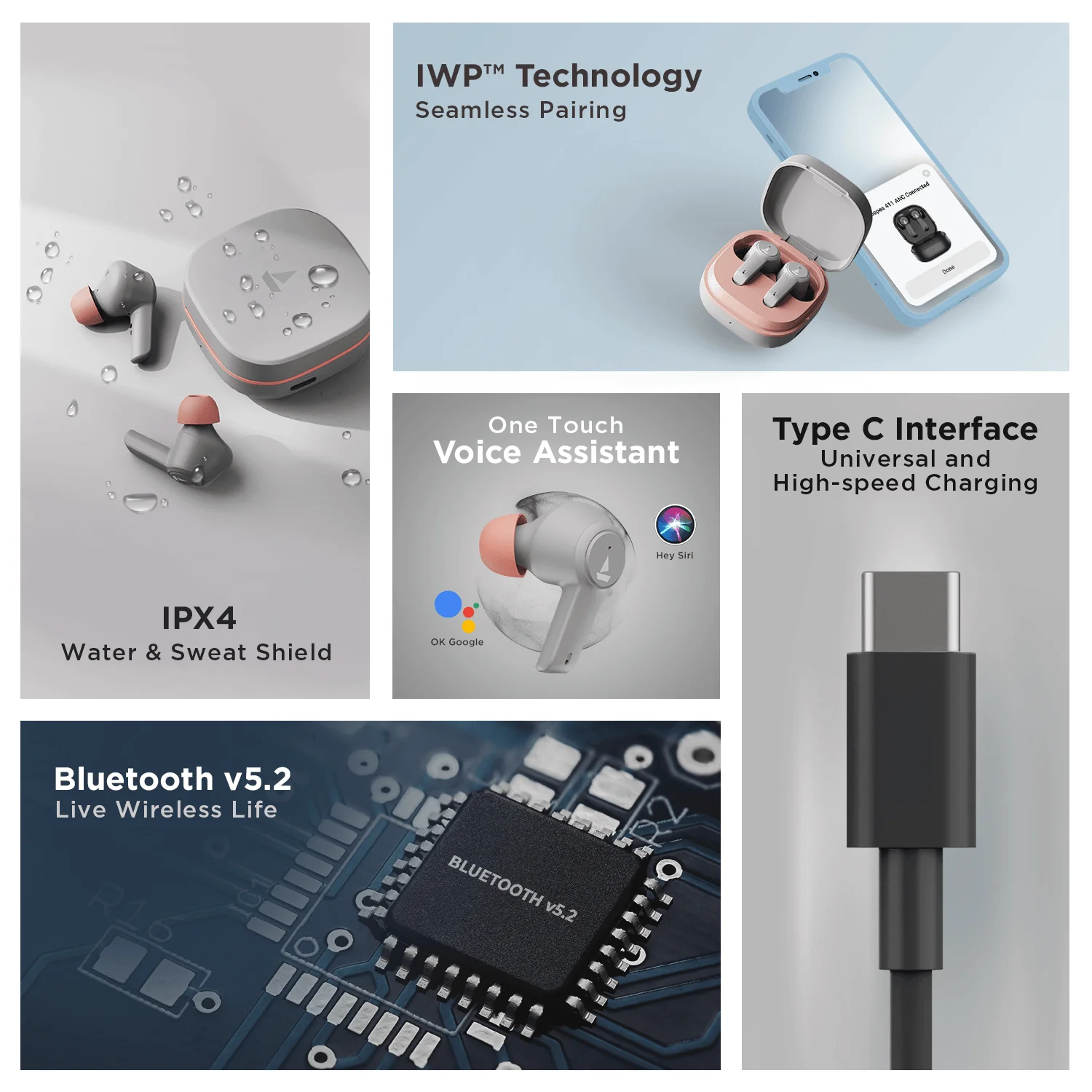 boAt Airdopes 418 ANC | Wireless Earbuds with 10mm Drivers, Up to 25dB ANC, ENx™ Technology, 17.5 Hours Playback, ASAP™ Charge - Image 36