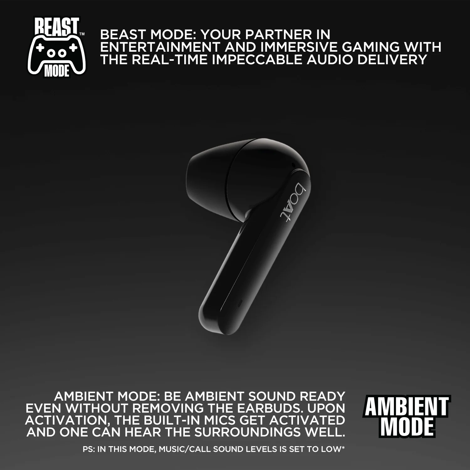 boAt Airdopes 461 | True Wireless Bluetooth Earbuds, Upto 46 Hours Playback, ASAP™ Fast Charge, 600mAh Charging Case - Image 4