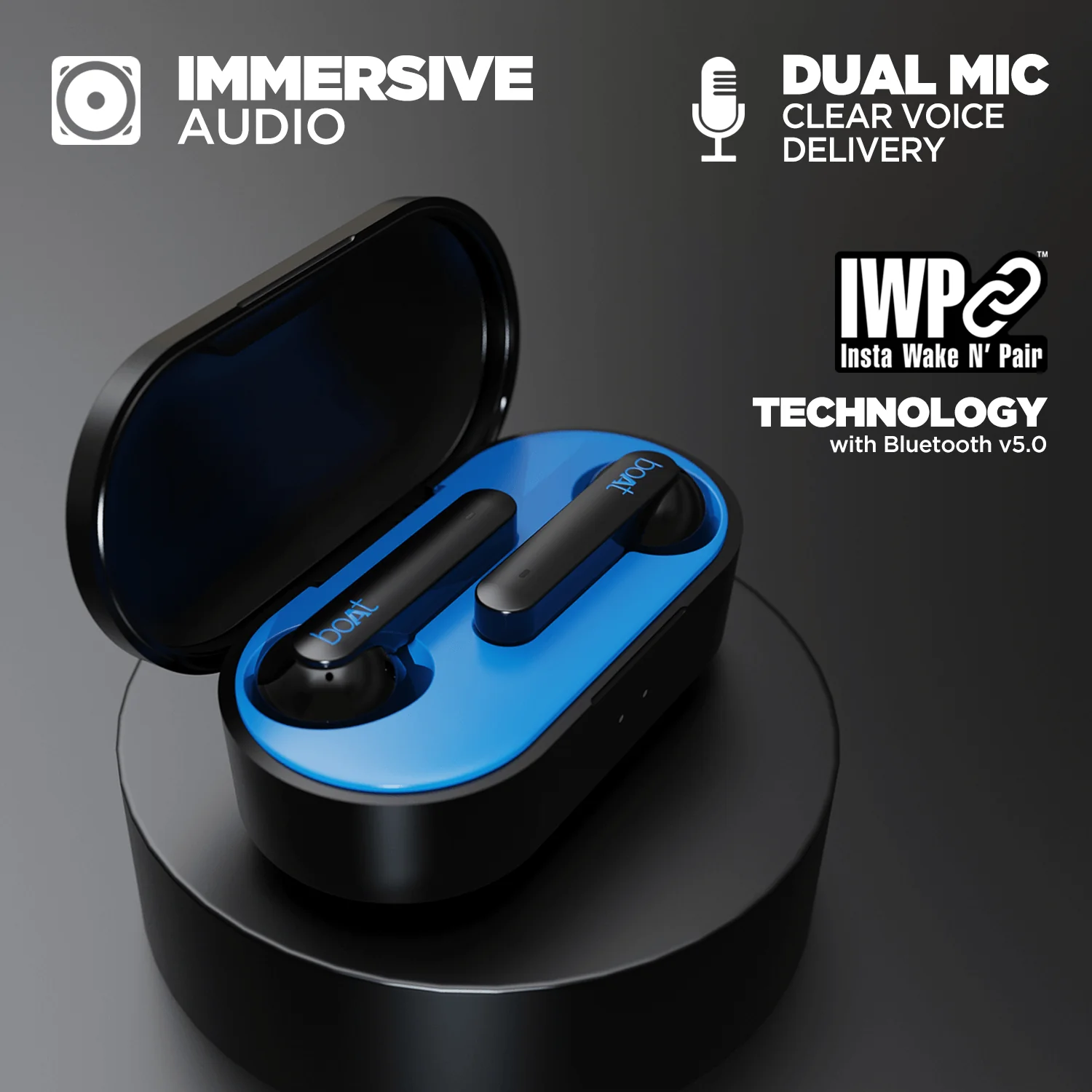 boAt Airdopes 461 | True Wireless Bluetooth Earbuds, Upto 46 Hours Playback, ASAP™ Fast Charge, 600mAh Charging Case - Image 9