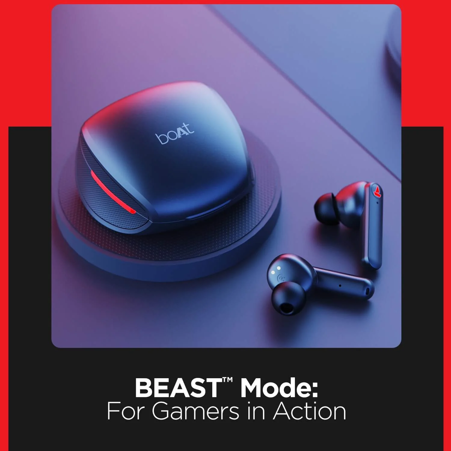 boAt Airdopes 641 | TWS Earbuds with BEAST™️ Mode for Gamers, 500mAh Charging Case, 6mm Dual Drivers, 30 Hours Playback - Image 5