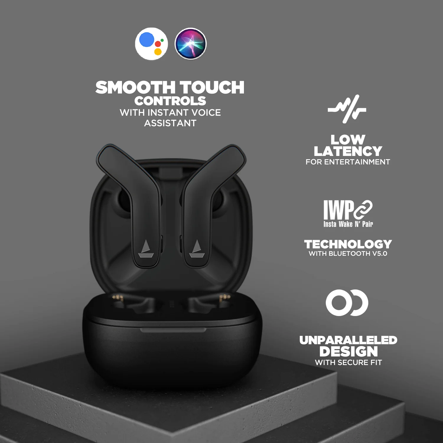 boAt Airdopes 711 | Wireless Gaming Earbuds with Powerful 6mm drivers, Upto 50 hours Playback, 470mAh Charging Case - Image 5