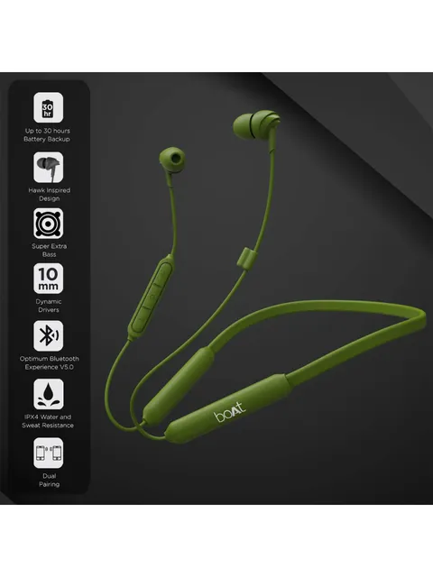 boAt 100 Wireless | Premium HD Sound with Dynamic 10mm Drivers, Wireless Bluetooth V5.0 connection, 30 Hours Playback - Image 12