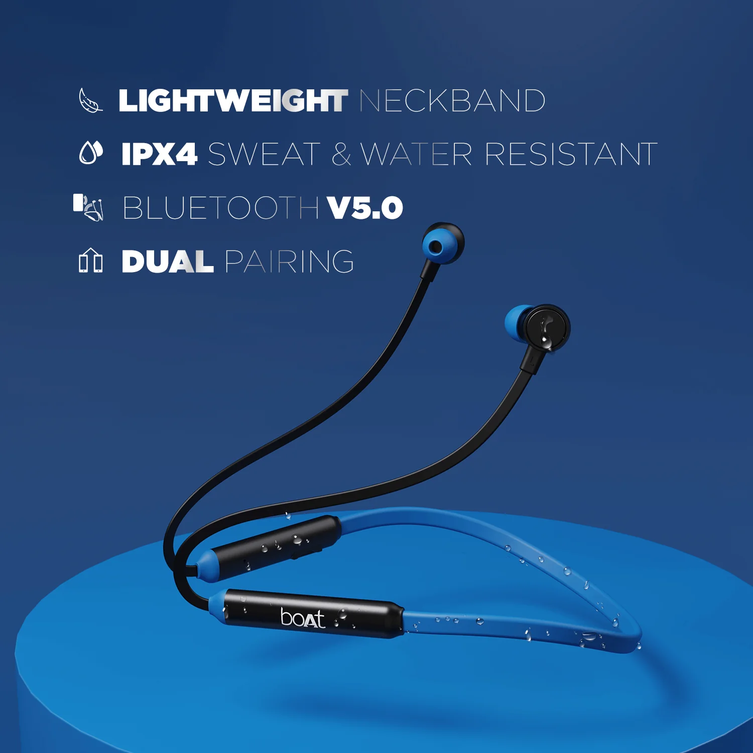 boAt 103 Wireless | Wireless Neckband with 15H Playback, 10mm Drivers, Bluetooth v5.0, IPX4 water-resistant - Image 11