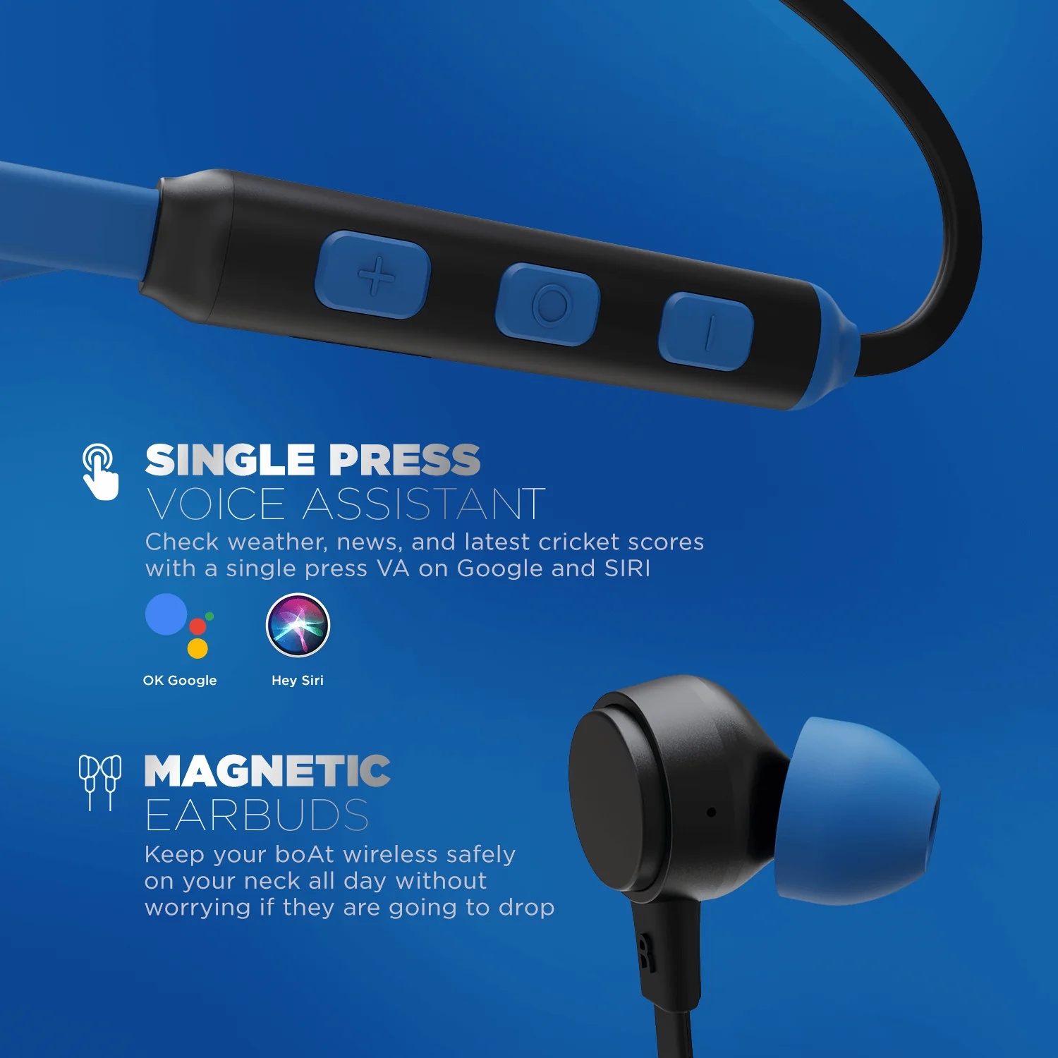 boAt 103 Wireless | Wireless Neckband with 15H Playback, 10mm Drivers, Bluetooth v5.0, IPX4 water-resistant - Image 12