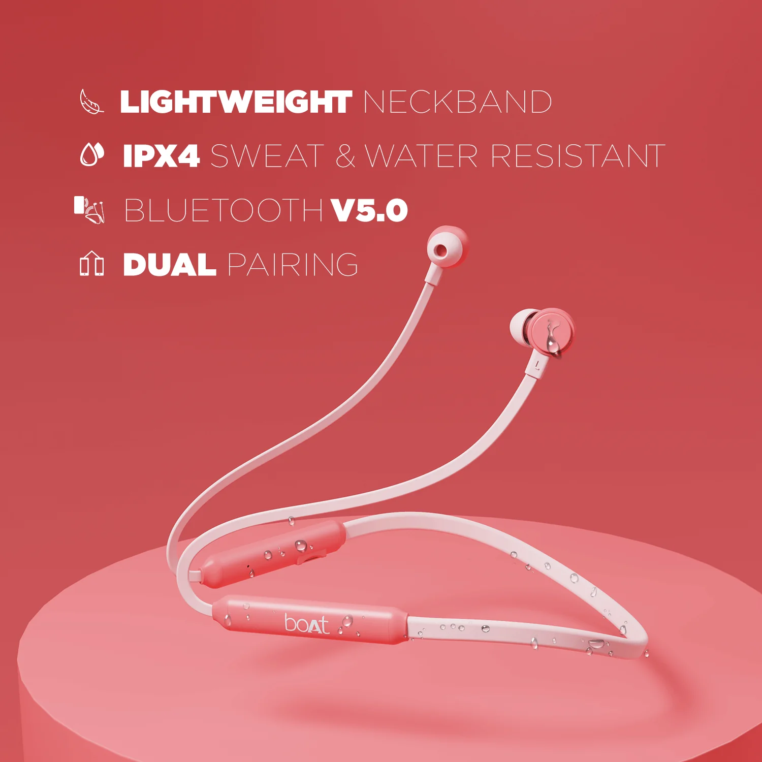 boAt 103 Wireless | Wireless Neckband with 15H Playback, 10mm Drivers, Bluetooth v5.0, IPX4 water-resistant - Image 15