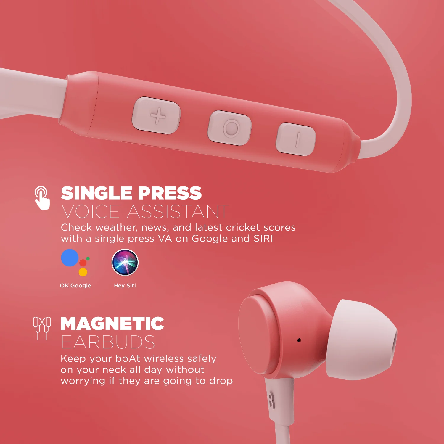 boAt 103 Wireless | Wireless Neckband with 15H Playback, 10mm Drivers, Bluetooth v5.0, IPX4 water-resistant - Image 16