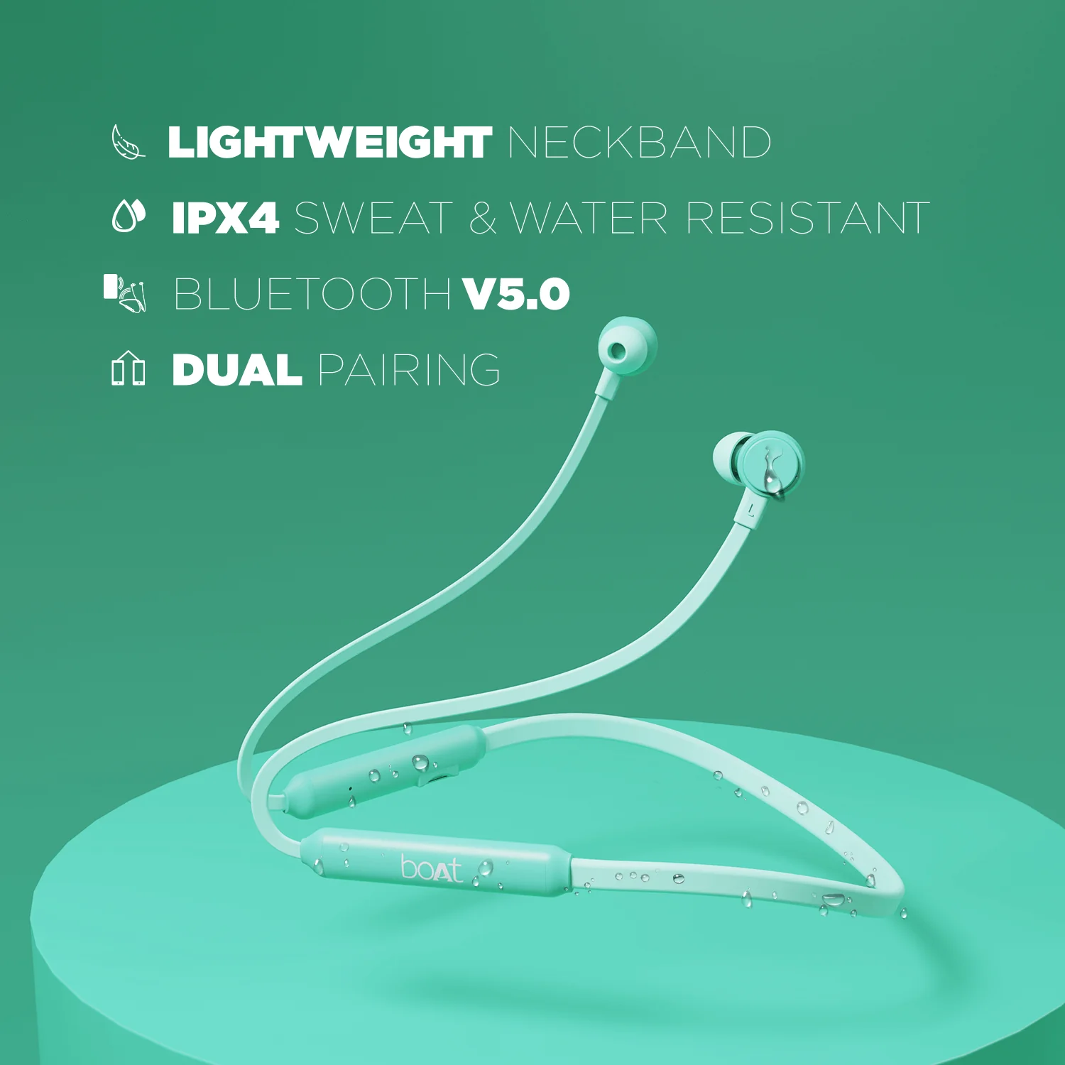boAt 103 Wireless | Wireless Neckband with 15H Playback, 10mm Drivers, Bluetooth v5.0, IPX4 water-resistant - Image 19
