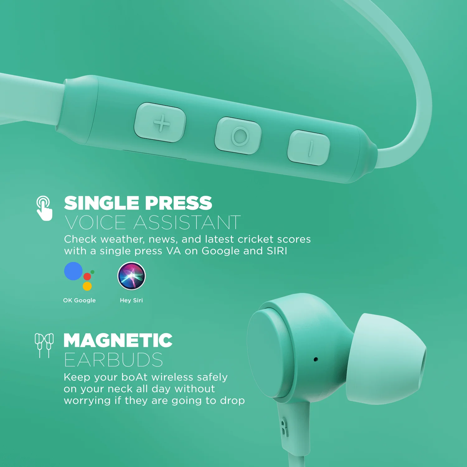 boAt 103 Wireless | Wireless Neckband with 15H Playback, 10mm Drivers, Bluetooth v5.0, IPX4 water-resistant - Image 20