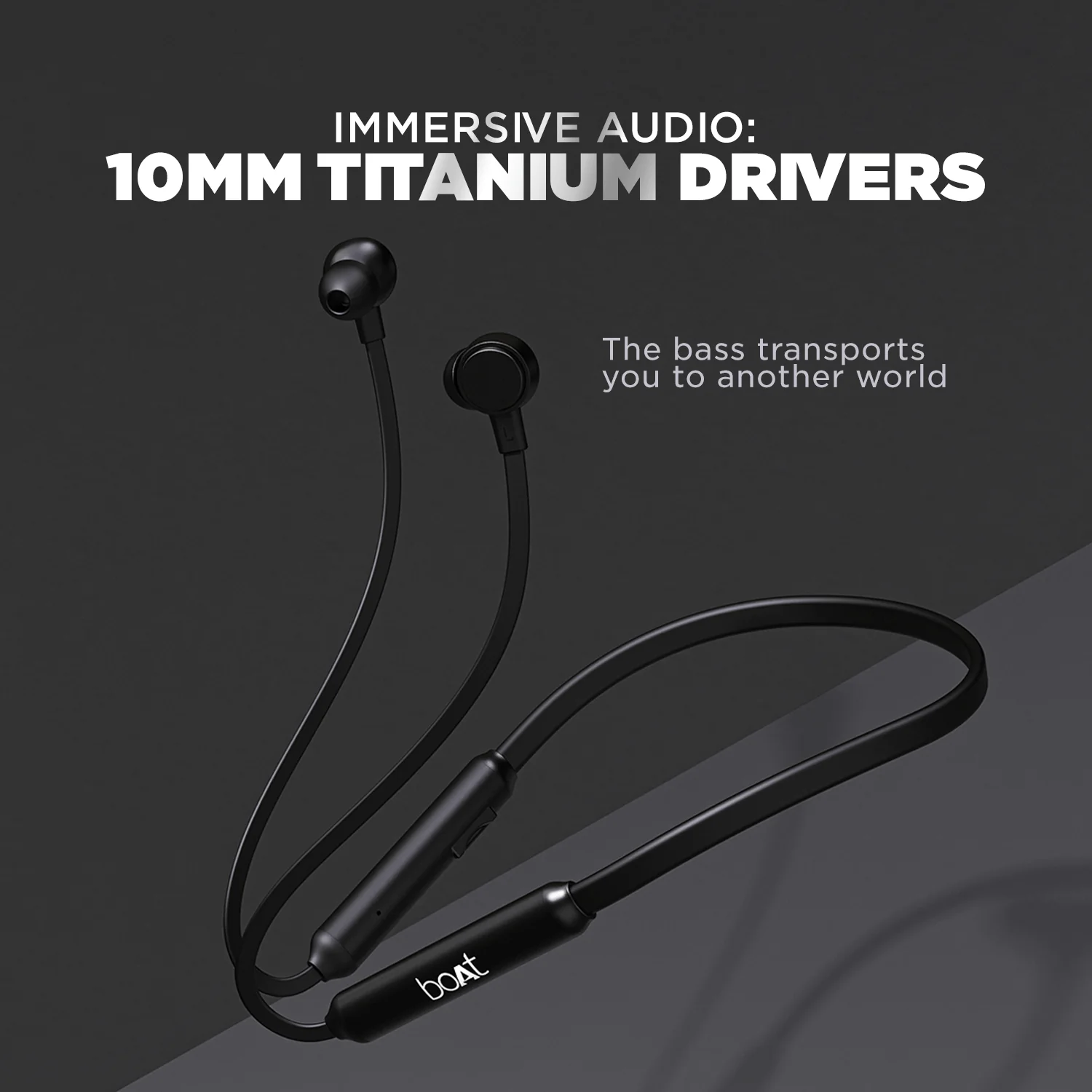 boAt 103 Wireless | Wireless Neckband with 15H Playback, 10mm Drivers, Bluetooth v5.0, IPX4 water-resistant - Image 5