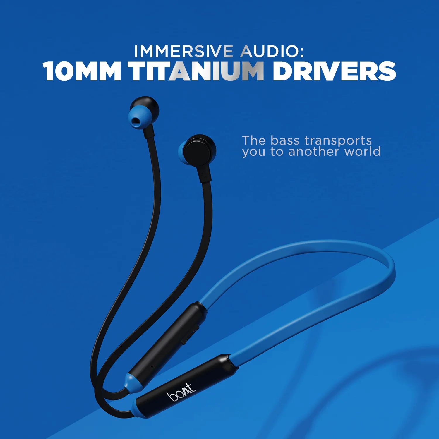 boAt 103 Wireless | Wireless Neckband with 15H Playback, 10mm Drivers, Bluetooth v5.0, IPX4 water-resistant - Image 9