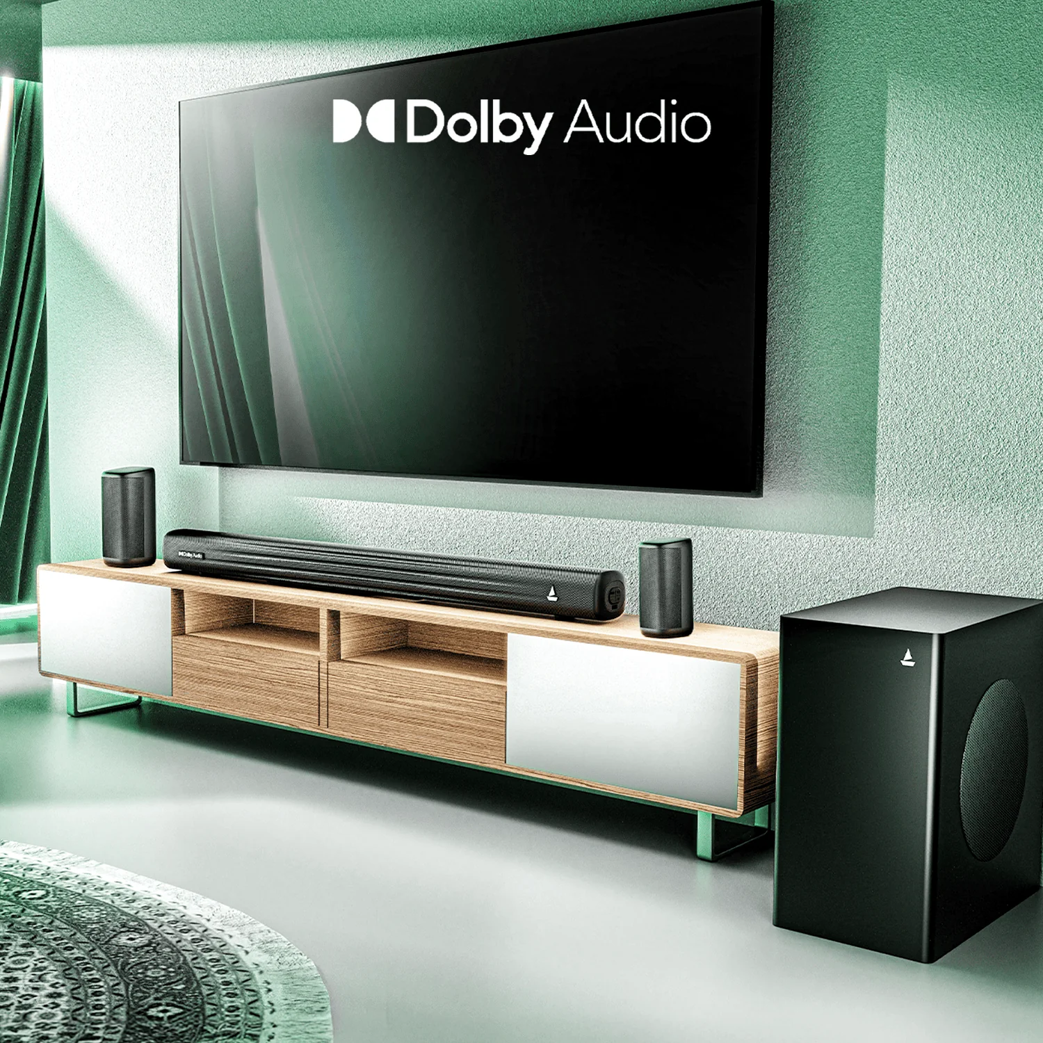 boAt Aavante Prime 5.1 5050D | 500W RMS Soundbar with Dolby Audio, Wireless Subwoofer - Image 7