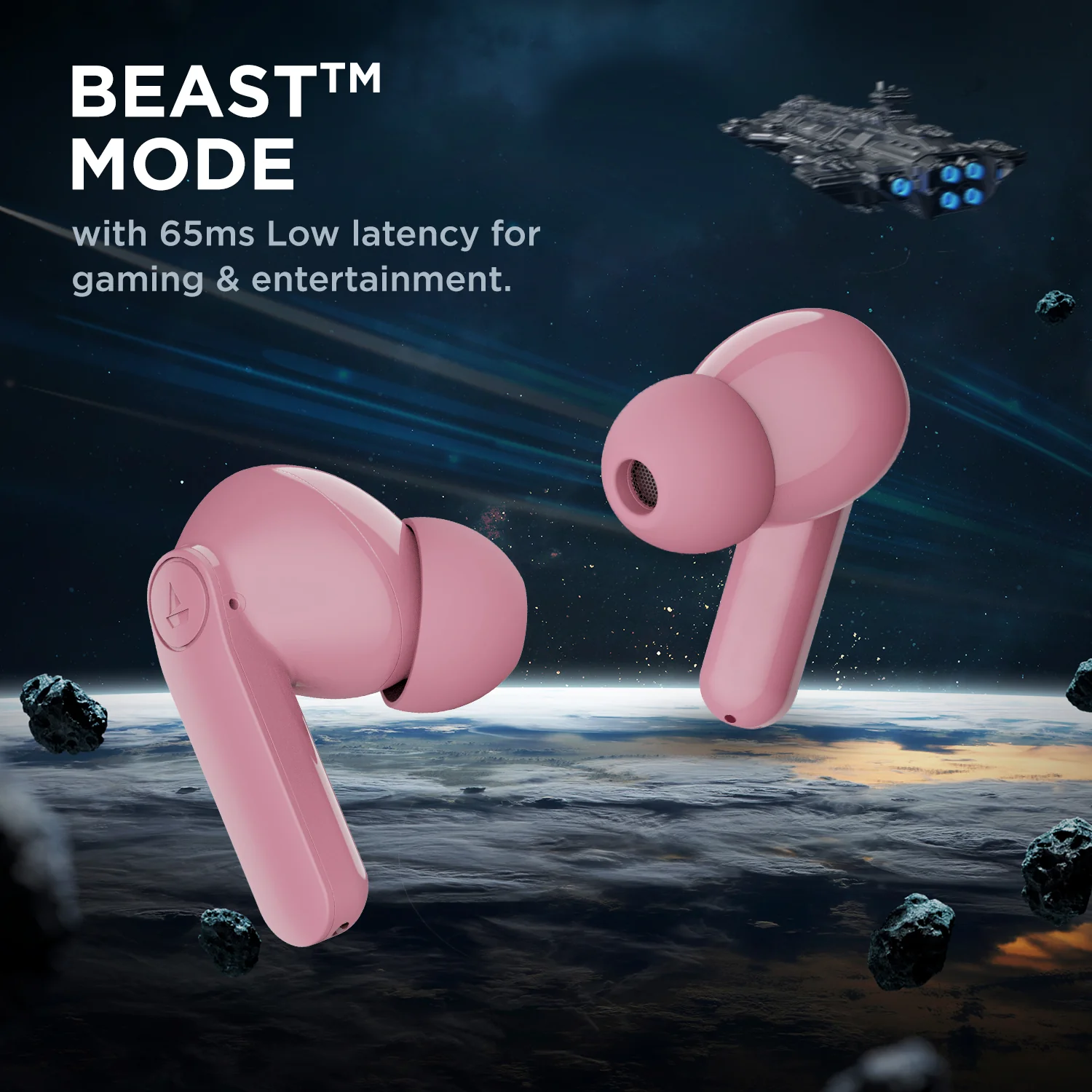 boAt Airdopes 131 PRO | Wireless Earbuds with ENx™ Noise cancellation technology, BEAST™  mode, 55 Hours of battery life, IPX5 Sweat & Water Resistance - Image 9