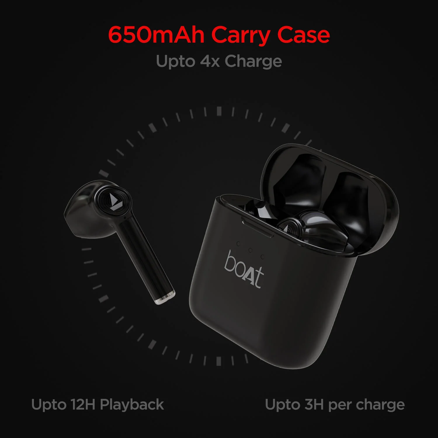 boAt Airdopes 131 | Wireless Earbuds with upto 60 Hours Playback, 13mm Drivers, IWP Technology, 650mAh Charging Case - Image 14