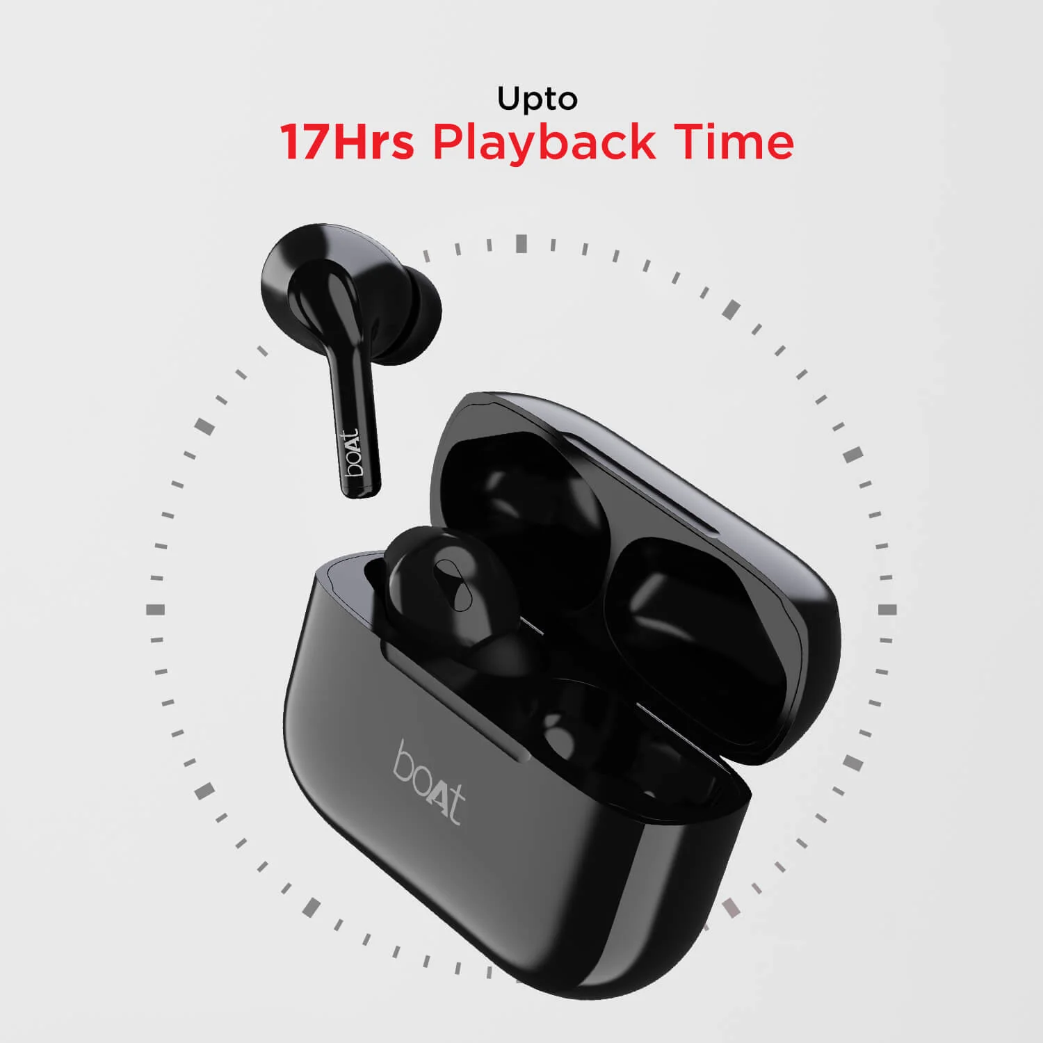 boAt Airdopes 163 | Wireless Earbuds with Massive Playback of upto 17 Hour, IPX5 Water & Sweat Resistance, IWP Technology, Type C Interface - Image 8