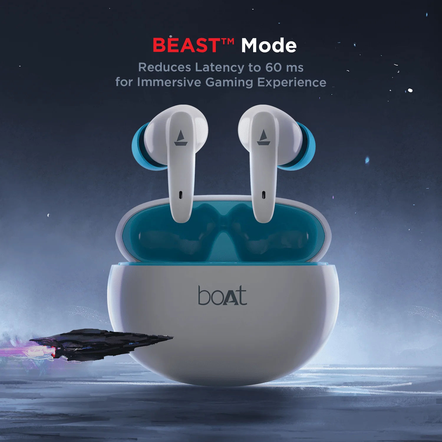 boAt Airdopes 181 | Wireless Earbuds with 10mm Driver, Type C Interface, BEAST™ Mode & Voice Assistant, ENx Technology - Image 14