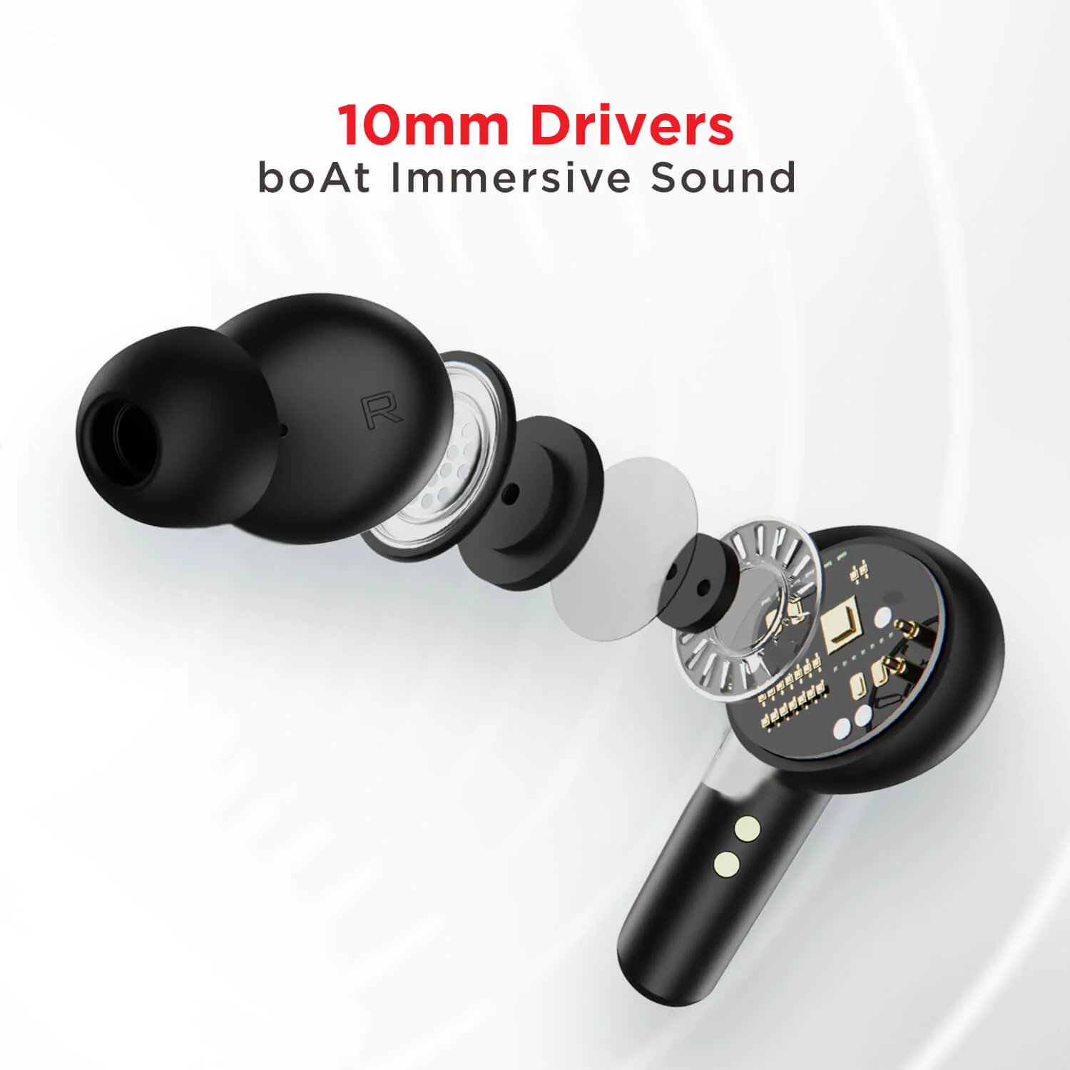 boAt Airdopes 413 ANC | Wireless Earbuds with Noise-Cancelling Earbuds With 10mm Drivers, ASAPTM Charge Technology, ENx™ Technology, Touch Gesture Volume Control - Image 6