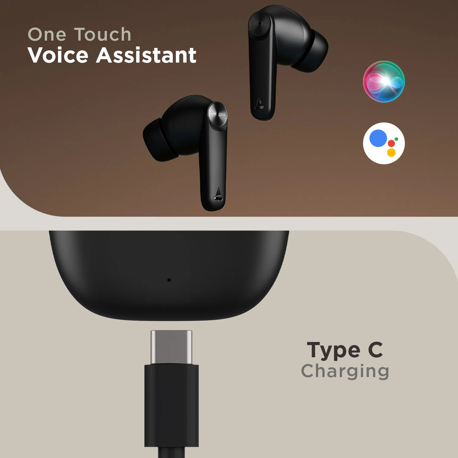 boAt Airdopes Atom 83 | True Wireless Earbuds with up to 50 Hours Playtime, Quad Mics with ENx™ Technology, 13mm Drivers, BEAST™ Mode, ASAP™ Charge - Image 7