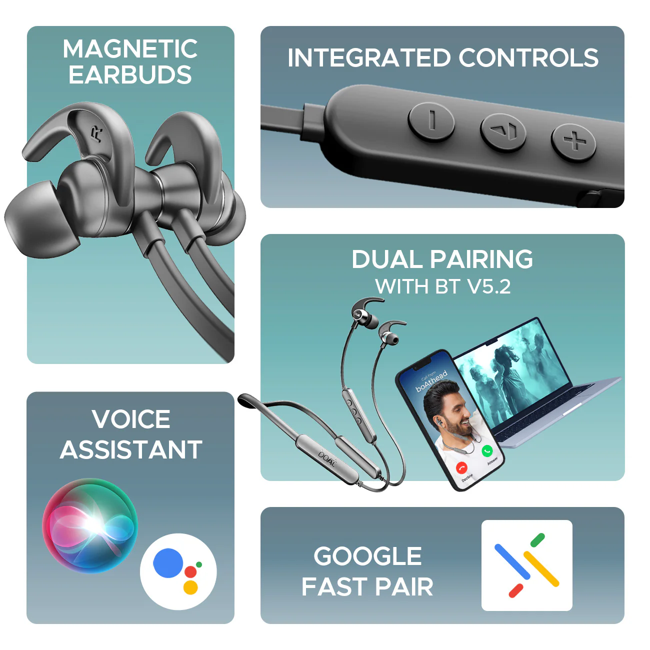 boAt Rockerz 255 Pro+ | Bluetooth Earphone with 10mm drivers, Up to 60 Hours Nonstop Playback, Type-C charging, ASAP™ Charge - Image 22
