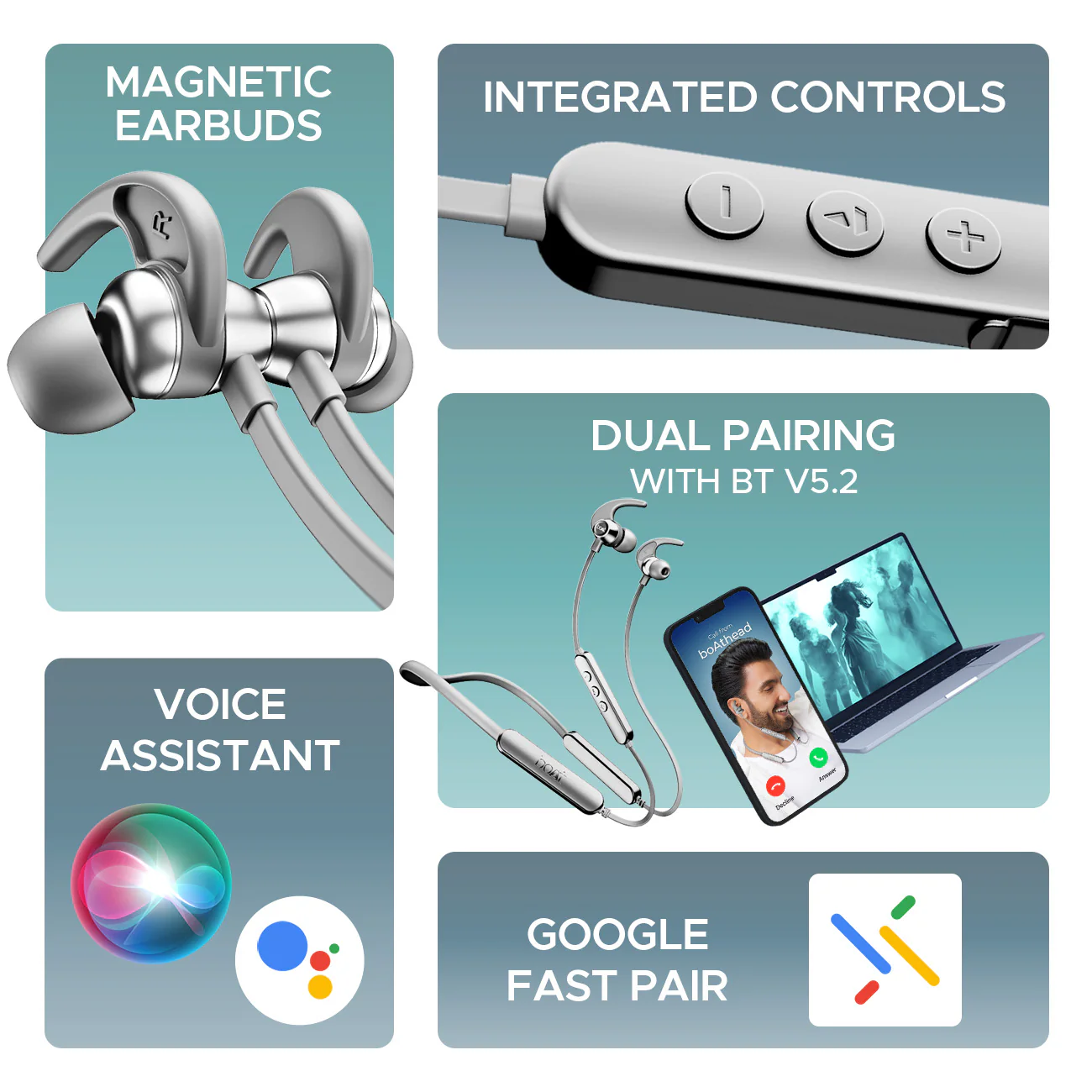 boAt Rockerz 255 Pro+ | Bluetooth Earphone with 10mm drivers, Up to 60 Hours Nonstop Playback, Type-C charging, ASAP™ Charge - Image 26