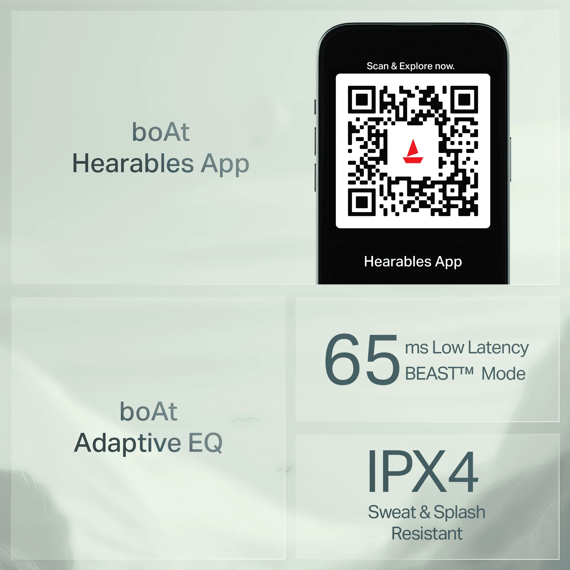 boAt Rockerz Prime 205 | Wireless Neckband with 50 Hours Playback, Spatial Audio, AI ENx™ Tech, Dual EQs & BEAST™ Mode - Image 7