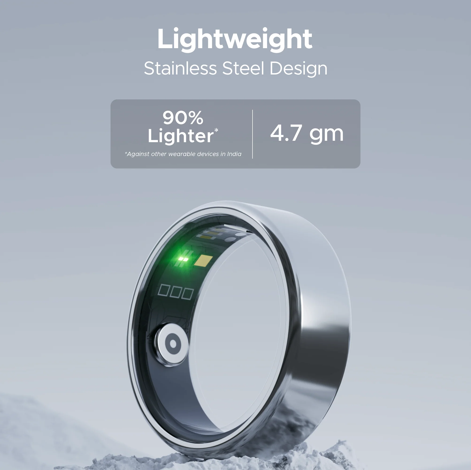 boAt Smart Ring Active | Smart Ring with Stainless Steel Design, 90% Lighter, Health Monitoring, Magnetic Charging Case HME - Image 28