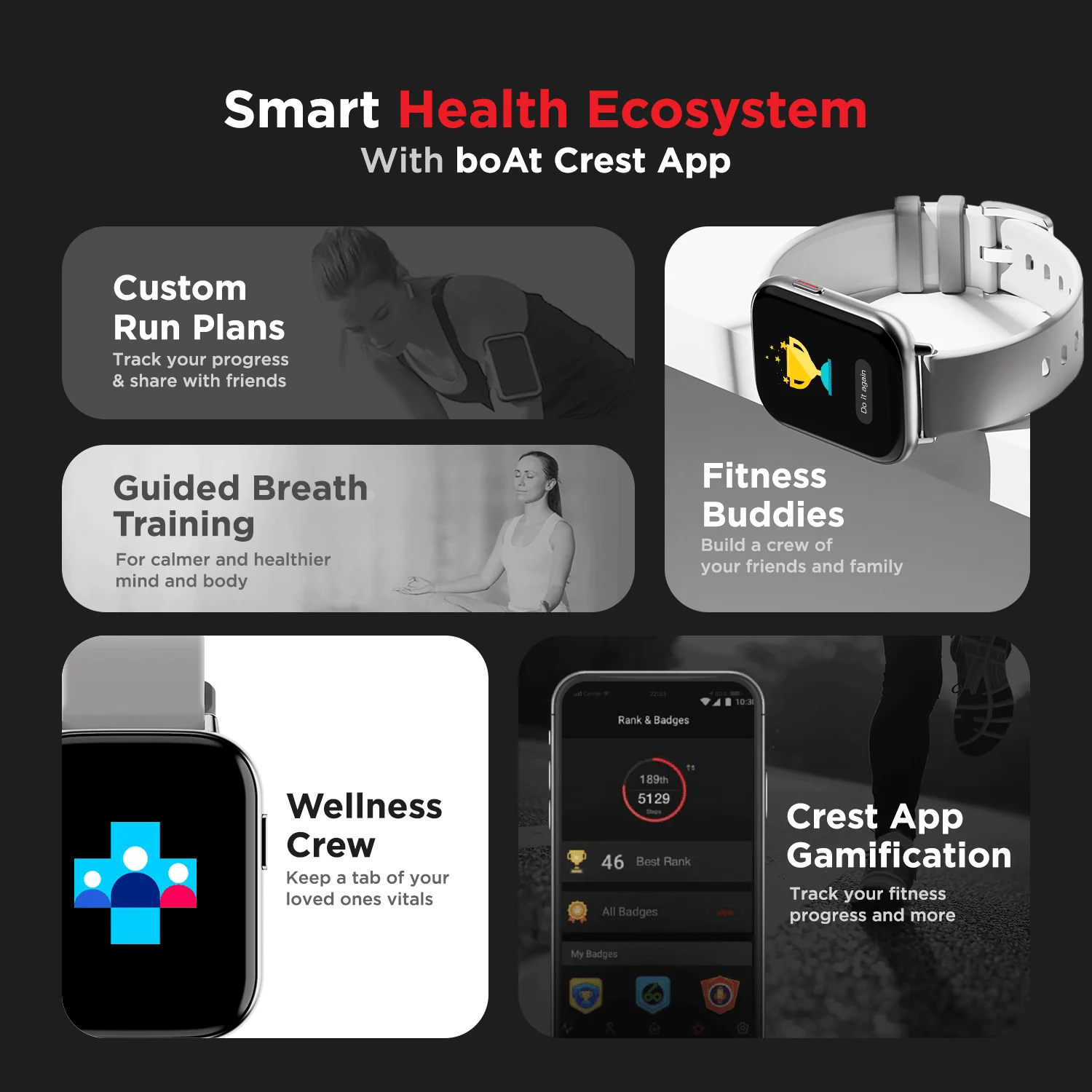 boAt Matrix | 1.65" (4.18 cm) colour AMOLED Display, Fitness Tracking, 100+ Cloud Watch Faces - Image 15