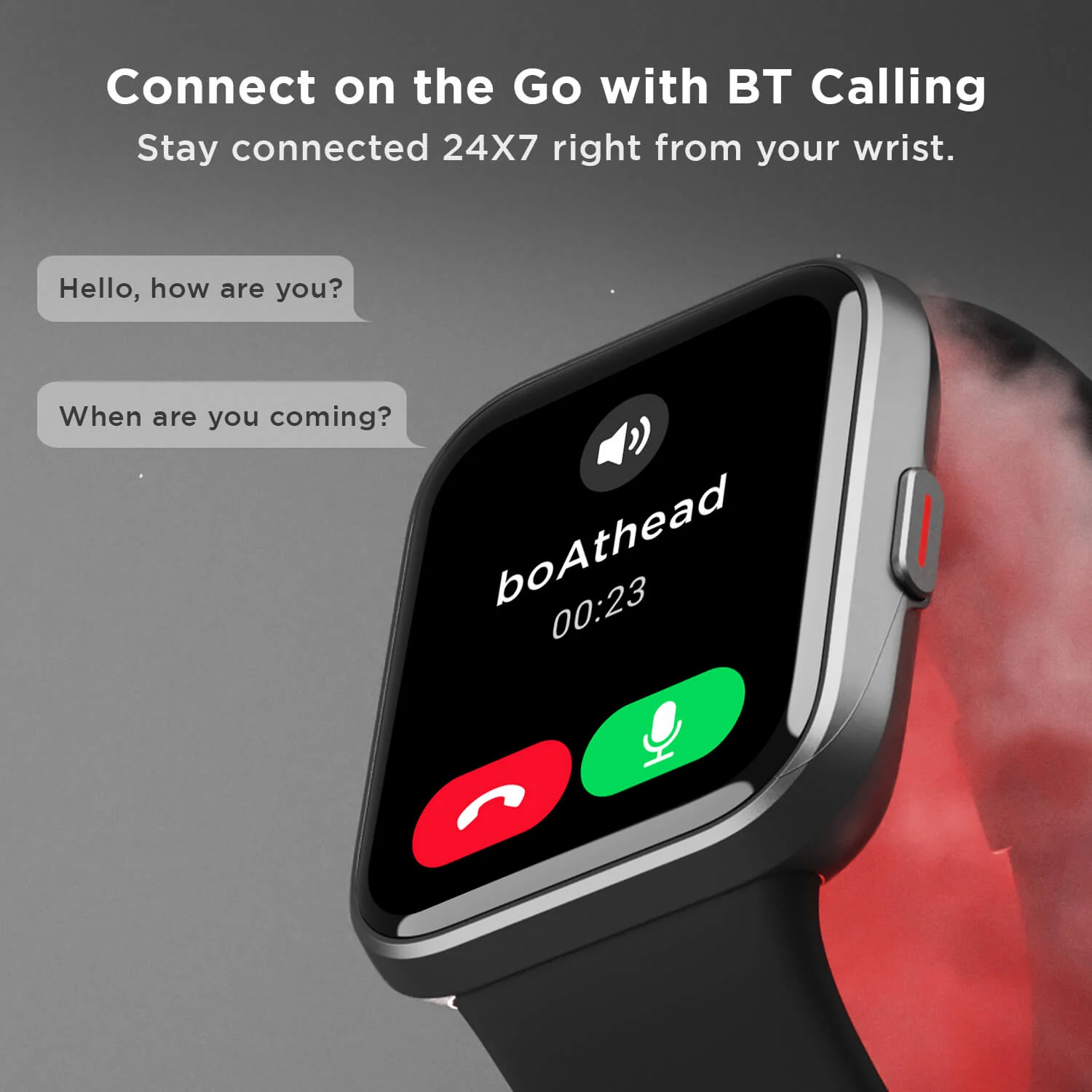 boAt Wave Connect | Bluetooth Calling Smartwatch with 1.69" (4.29 cm) HD Display with Built in Alexa, 60+ Sports Modes - Image 5