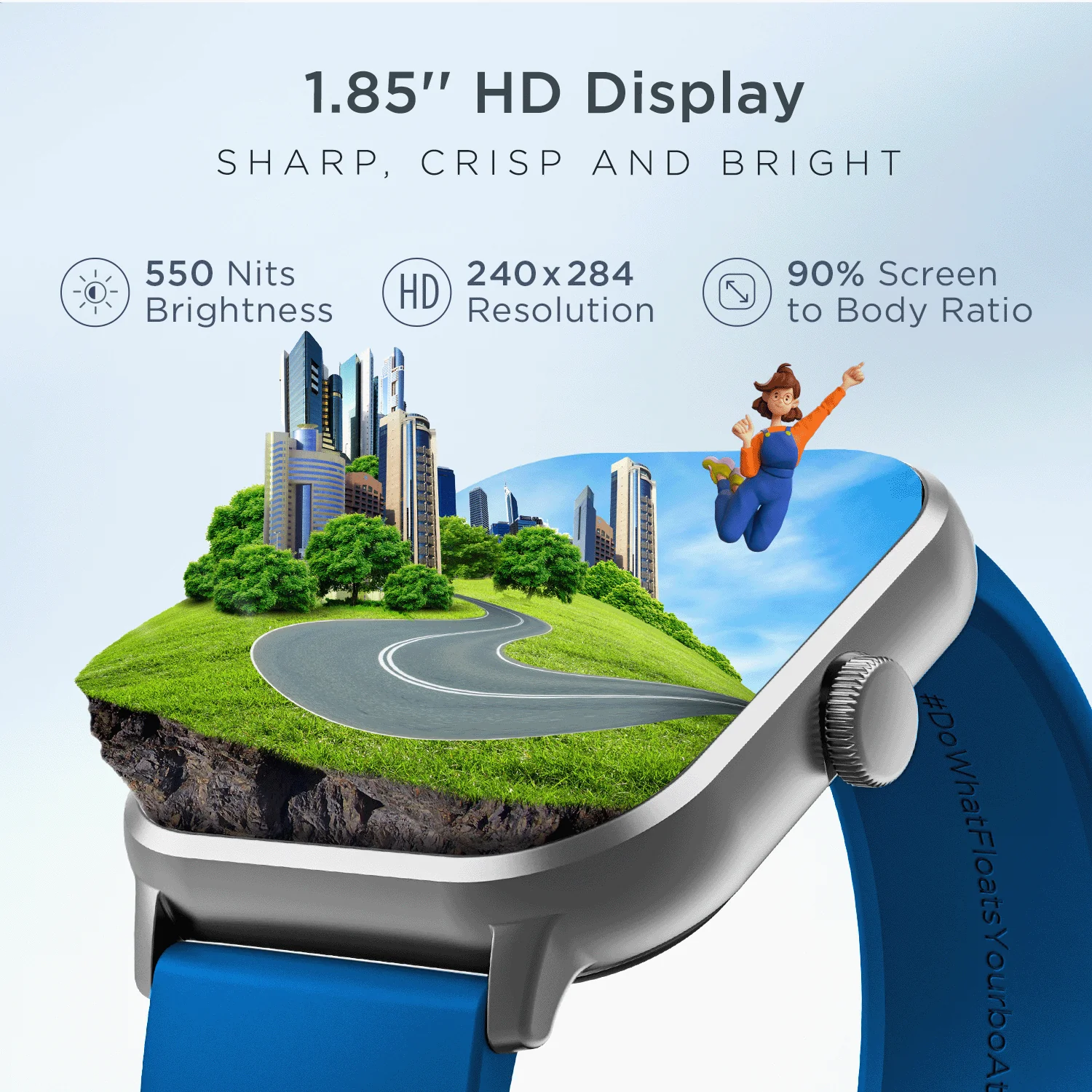 boAt Wave Edge | 1.85"(4.69cm) HD Edge to Edge Display Smartwatch, Bluetooth Calling, 100+ sports modes, IP68 Dust and Water Resistance - Image 14