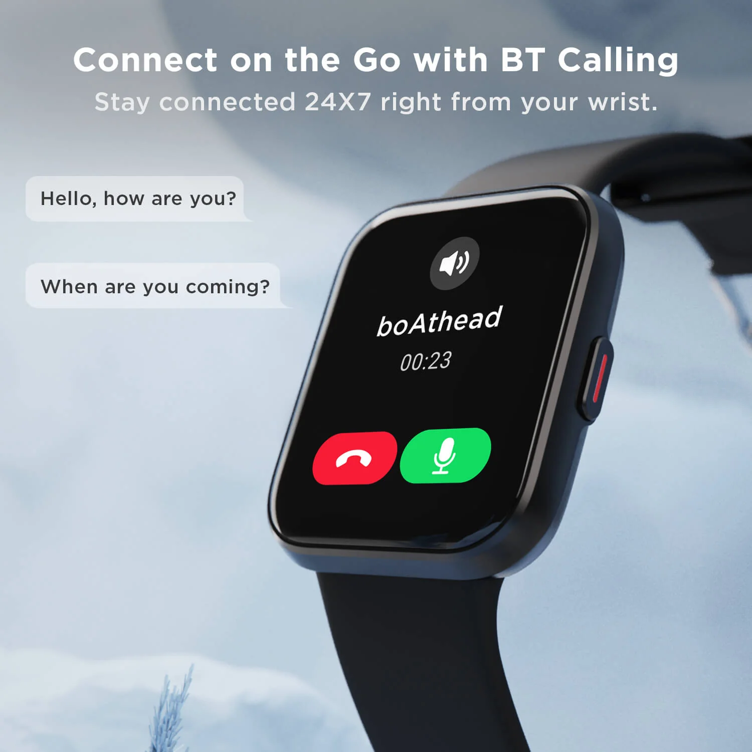 boAt Wave Fit Call | Alexa Built-in Smart Watch with 1.69" (4.29cm) HD Display, 60+ Sports Modes, HR & SpO2 Monitoring - Image 3
