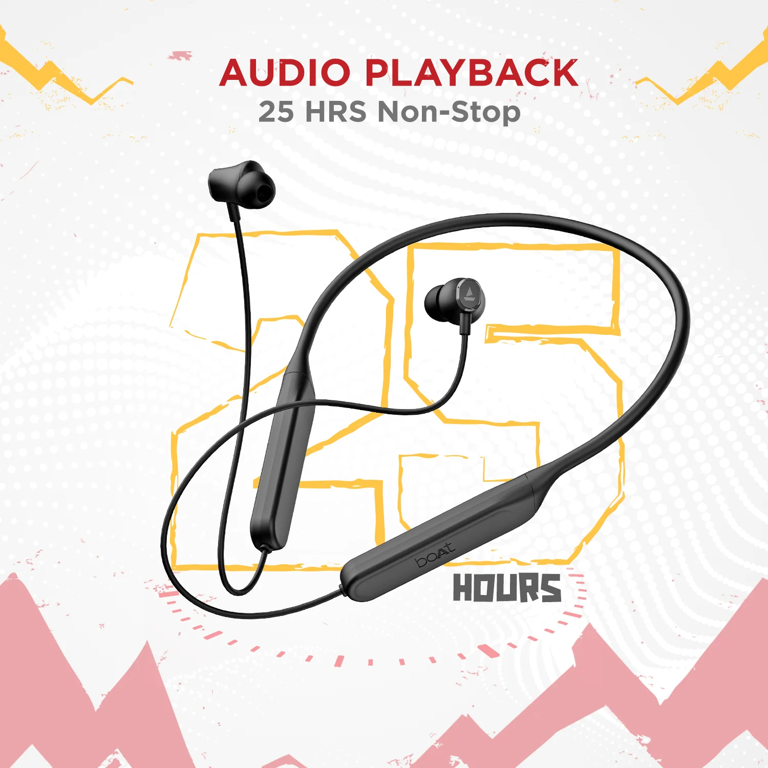 boAt Rockerz 378 | Wireless Bluetooth Earphones with Spatial Bionic Sound tuned by THX®, 10mm Drivers, 25HRS of Nonstop Playback - Image 7