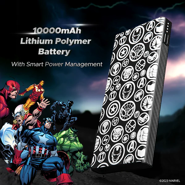 boAt EnergyShroom PB300 Avenger Edition | Powerbank with 10000mAh battery capacity, 12-Layer Smart IC Protection, 22.5W Fast Charging - Image 2