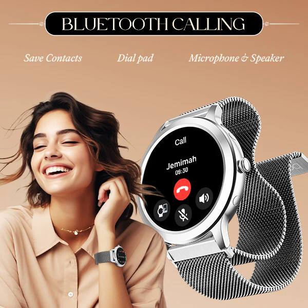 boAt Enigma R32 | Women Smartwatch with 1.32" (3.35cm) Round TFT Display, BT Calling, Luxurious Metal Body, 100+ Watch Faces - Image 15