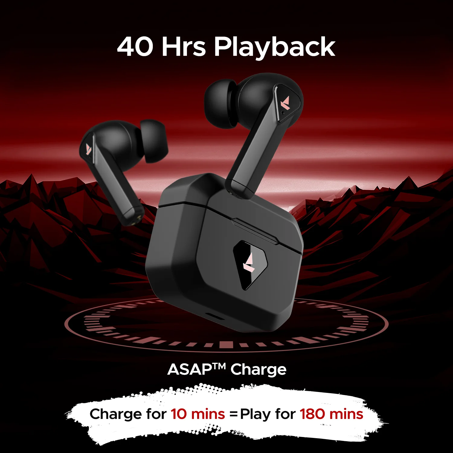 boAt Immortal 150 | Wireless Earbuds with BEAST™ Mode, 40 Hours Playback, ASAP™ Charge, LED Lights - Image 4