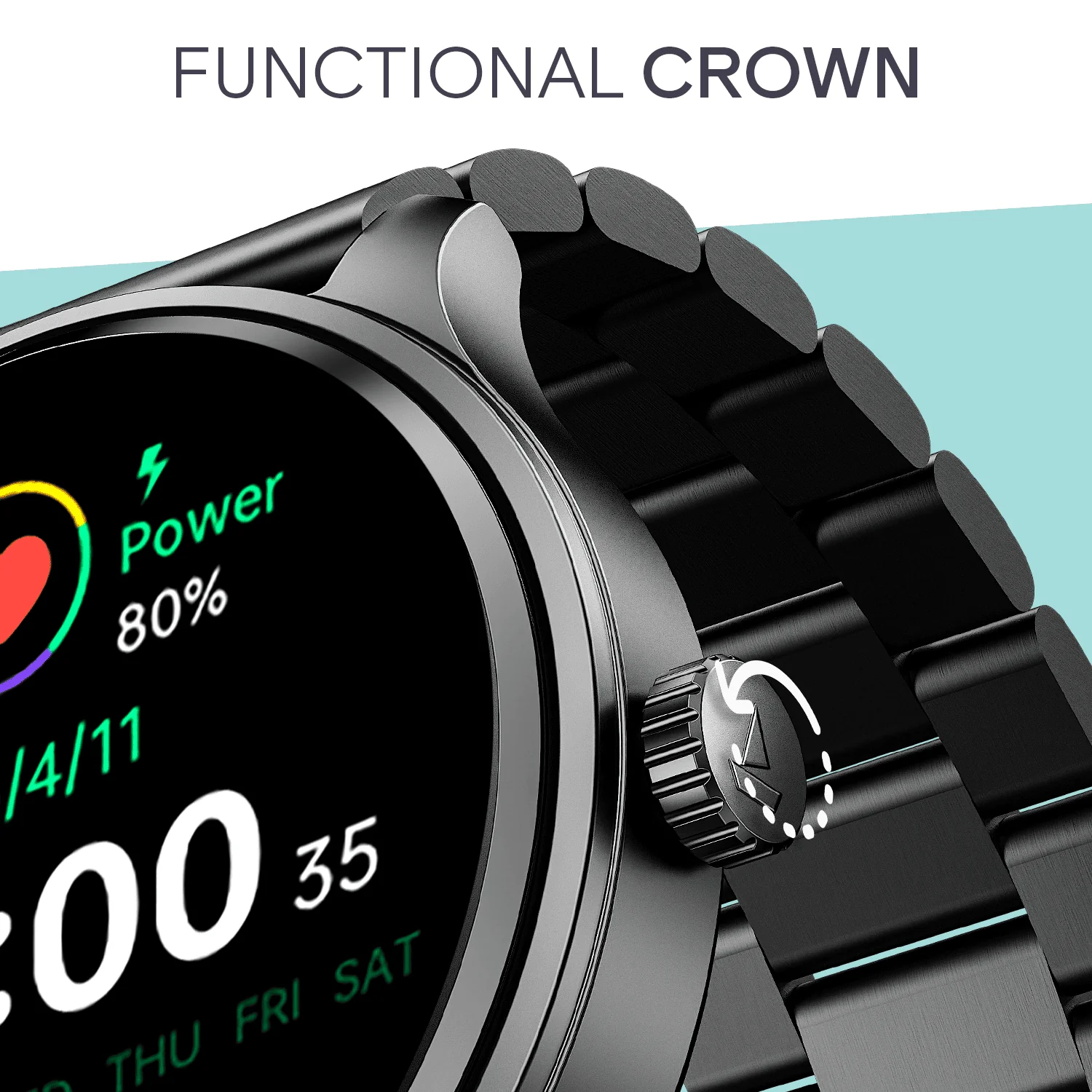 boAt Lunar Discovery Neo | Smartwatch with 1.39" HD Display, 2.5D Animated Watch Faces & Advanced BT Calling - Image 11