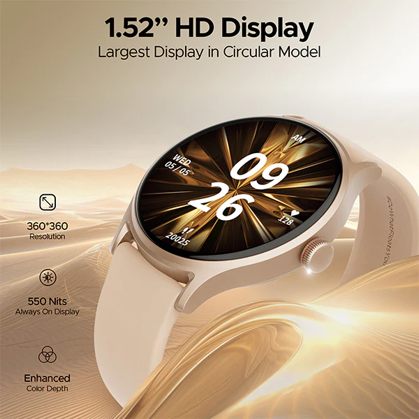 boAt Lunar Mirage | Smartwatch with 1.52" (3.86cm) Round HD Display, BT Calling, 100+ Sports Modes, Functional Crown - Image 28