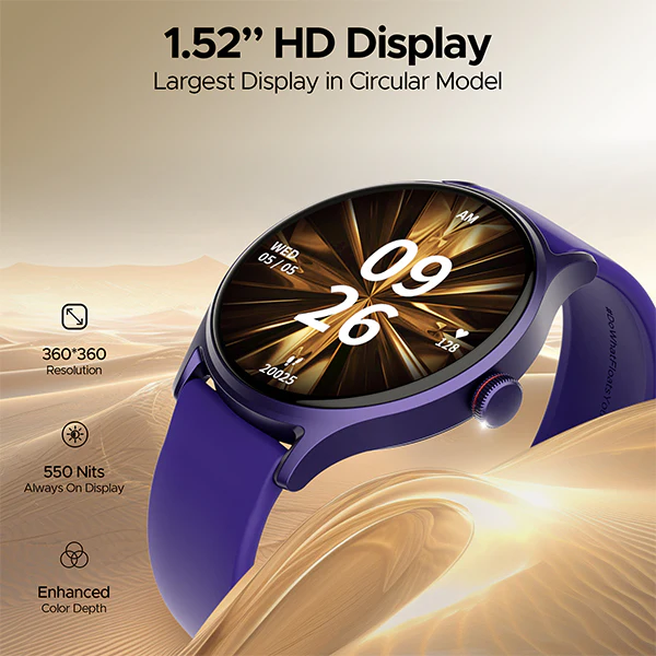 boAt Lunar Mirage | Smartwatch with 1.52" (3.86cm) Round HD Display, BT Calling, 100+ Sports Modes, Functional Crown - Image 35