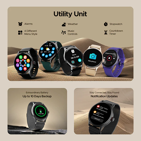 boAt Lunar Mirage | Smartwatch with 1.52" (3.86cm) Round HD Display, BT Calling, 100+ Sports Modes, Functional Crown - Image 45