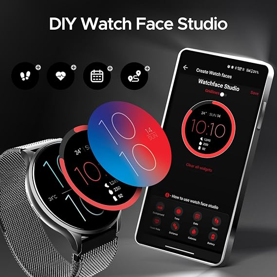 boAt Lunar Prime | Premium Round AMOLED 1.45" (3.68 cm) Display Smartwatch with Bluetooth Calling, Watch Face Studio, 700+ Active Modes - Image 43