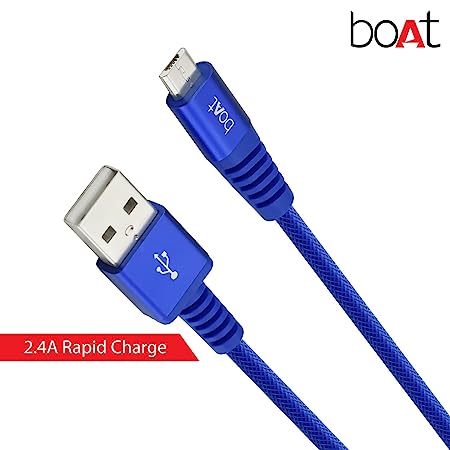 boAt Rugged V3 Micro USB Braided Charging Cable (2.4A) | Premium USB Cable with 480Mbps Transfer Speed, Nylon Braiding, Durable Connectors - Image 25