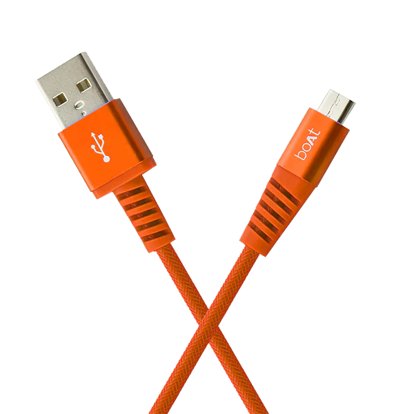 boAt Rugged V3 Micro USB Braided Charging Cable (2.4A) | Premium USB Cable with 480Mbps Transfer Speed, Nylon Braiding, Durable Connectors - Image 4